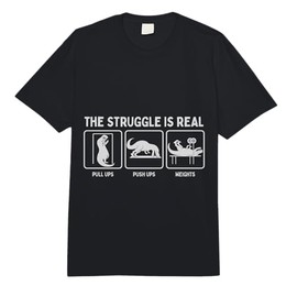 T-Rex The Struggle is Real Tyrannosaurus Rex Gym Workout Comfort Colors Adult Heavyweight T-Shirt