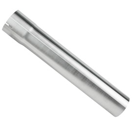 3 Inch Exhaust Pipe T304 Stainless Steel Exhaust Tubing (SS Tubo),Tailpipe 3" OD-to-ID Adapter Length 47.3"Straight Tubing, Flared & Slotted End, Polished Finish,Universal Connector Tubo