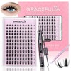 GRACEFULIA Manga Lash Clusters KIT 120PCS Anime and Doll Eye