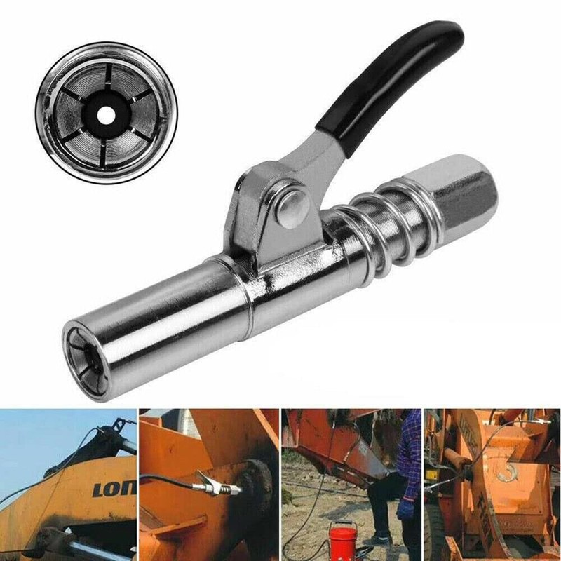 BRAVECOW Grease Gun Coupler Locks Oil Injection Zerk Fittings Original
