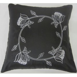 Black Cushion Cover - Tahiti - 18'' x 18''