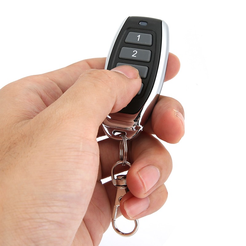 2pcs 433MHZ 4 Button Remote Control Duplicator for Electric Door