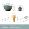 Traditional Matcha Tea Ceremony Set with Ceramic Bowl, Bamboo Whisk,