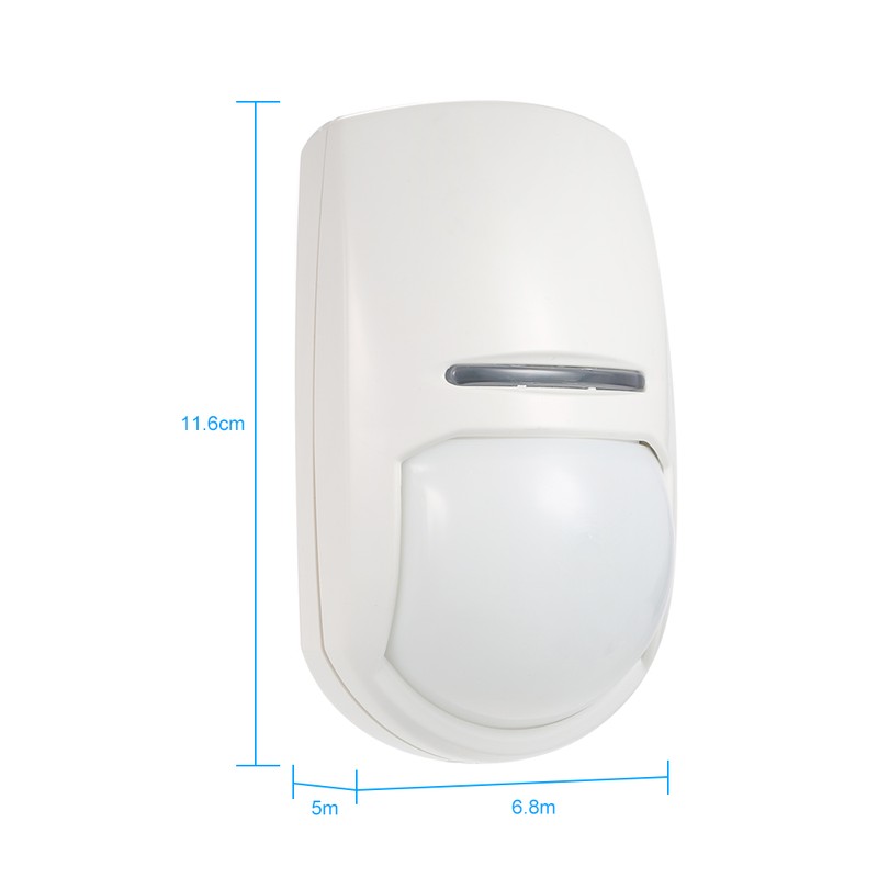 Wired PIR Motion Sensor Dual Passive Infrared Detector For Home