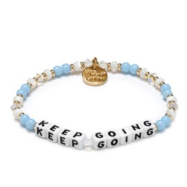Little Words Project Handcrafted and Uniquely Designed Beaded Bracelet - Keep Going (M/L)