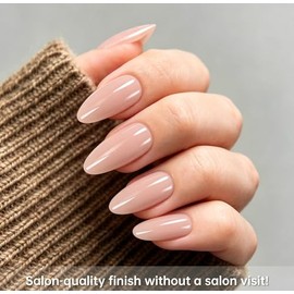 Uñas postizas rosas medianas almendradas, 36 piezas, 12 tamaños. Kit de uñas con pegamento para uñas, pestañas adhesivas, lima de uñas, palito, toalli