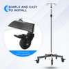 Konmee IV Poles IV Stands Portable Rolling 2 Hook 5