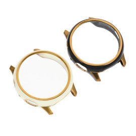 BIUDECO 2pcs Chic Watch Case Smartwatch Screen Protector for Active2 High Touch Sensitivity Dustproof Scratch Resistant