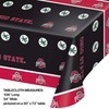 Creative Converting The Ohio State University Plastic Table Cover, 54"x108"