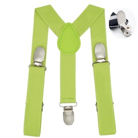WannGe Kids Y Shape Braces with Adjustable Comfortable Braces for Boys and Girls, lemon yellow