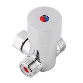 G1/2 Hot Cold Water Mixing Valve Temperature Control Mixer Brass Threaded Valve for Household and Commercial Use
