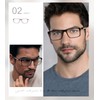 Missfive 2-Pack Mens Light Multifocus Progressive Reading Glasses Blue Light