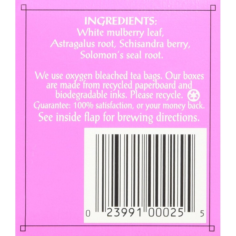 Triple Leaf Tea Bags, Mulberry Leaf, 20 Count