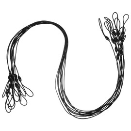 HOMSFOU 10 Pack Elastic Stylus Lanyard, Coil Spring Anti-Loss Strap for Tablet Touchscreen Stylus, Flexible Plastic Cord for Drawing, Office and School Use