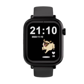 Save Family SaveWatch Plus 4G Smart Watch for Kids, Call, Video, Face ID, Adjustable Bands, UltraSlim, Wallpapers, Music, Bluetooth, App Store, Black Is Black, Modern