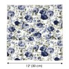 Kebocis - Pañuelo cuadrado con bolsillo floral para hombre, Blanco