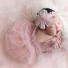Newborn Photography Outfits Girl, Baby Girl Photoshoot Props, Lace Romper