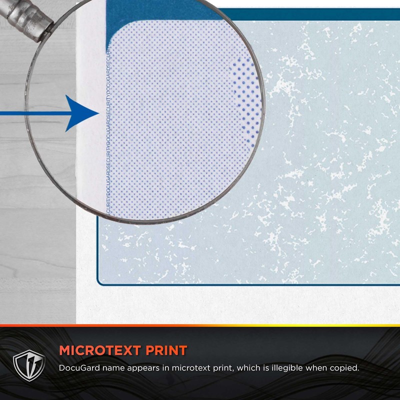 DocuGard Blue/Green Premier Prismatic Top High Security Check Paper -