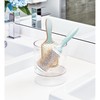 iDesign Plastic Headband and Accessory Holder for Bathroom Countertop Set