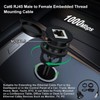 HuaLiSiJi CAT6 RJ45 Flush Mount Male to Female LAN Ethernet