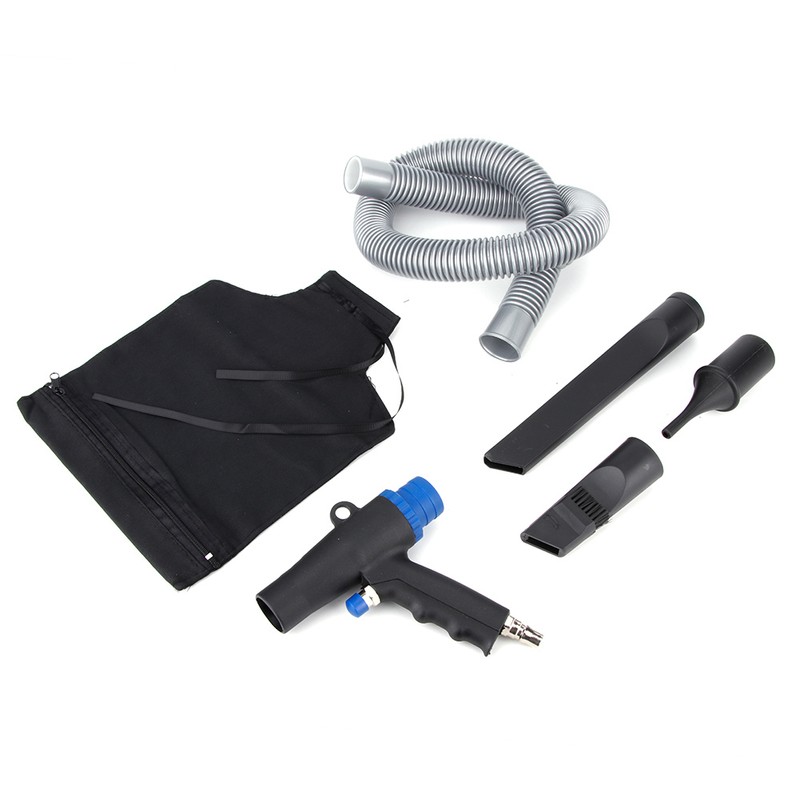 2-in-1 Air Vacuum Blow Gun Pneumatic Cleaner 6kPa Suction Kit