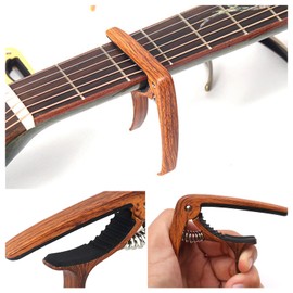 Guitar Capo - 2 Pack, T Tersely Guitar Accessories Trigger Capo Clip with 5pcs Guitar Picks for Acoustic and Electric Guitars,Ukulele