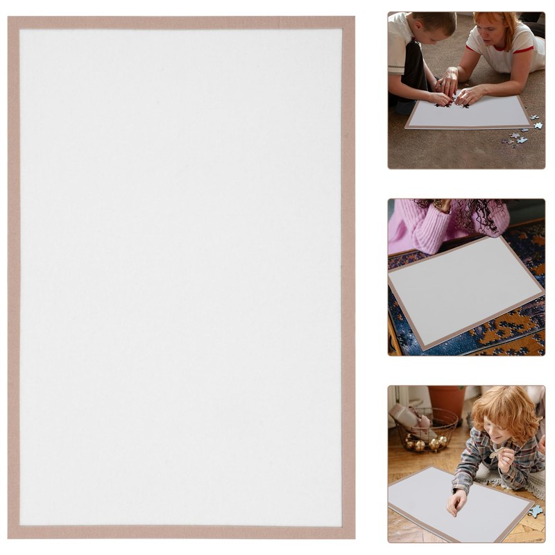 HEMOTON Puzzle Mat, Portable Puzzle Board, Non-Slip Surface, Modern Style,