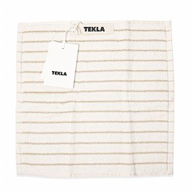 TEKLA Hand Towel Nordic Tekla Handkerchief Stripe Core Collection Stripes Core Collection 11.8 x 11.8 inches (30 x 30 cm) Towel Handkerchief Brand Women's Men's Gift Cute Dad Birthday Present Plain