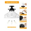 Slypadan Semi Flush Mount Ceiling Light, 12 Inch Large Black