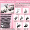 Lash Clusters Kit, 640 Pcs Eyelashes Clusters Extensions Kit 9-16mm
