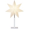 Star Trading Christmas Star Chequered Table Lamp, 3D Paper Star