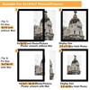 QOTIB 2 Pack 8x10 Picture Frame with 5x7 Mat, Display