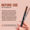 Eyebrow Pencil, Microblading Eyebrow Pen, 2-in-1 Dual-Ended Brow Pencil with