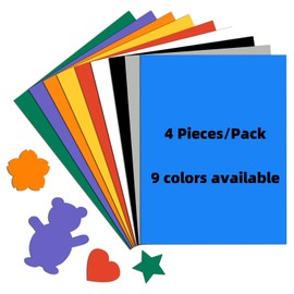 4 Pieces Orange Magnetic Sheets,Color Vinyl Sheets Magnets,8.5X11 Colored DIY Automotive Bumper Sticker