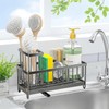 Kailecc Stainless Steel Kitchen Sink Organizer, Sink Caddy with Auto