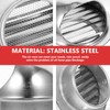 TEHAUX Extractor Cover Stainless Steel Round Design Windproof Soffit Vent