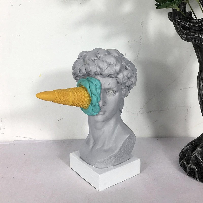 PRATYAHARA Ice Cream Smashing David Statue European Modern Simple David