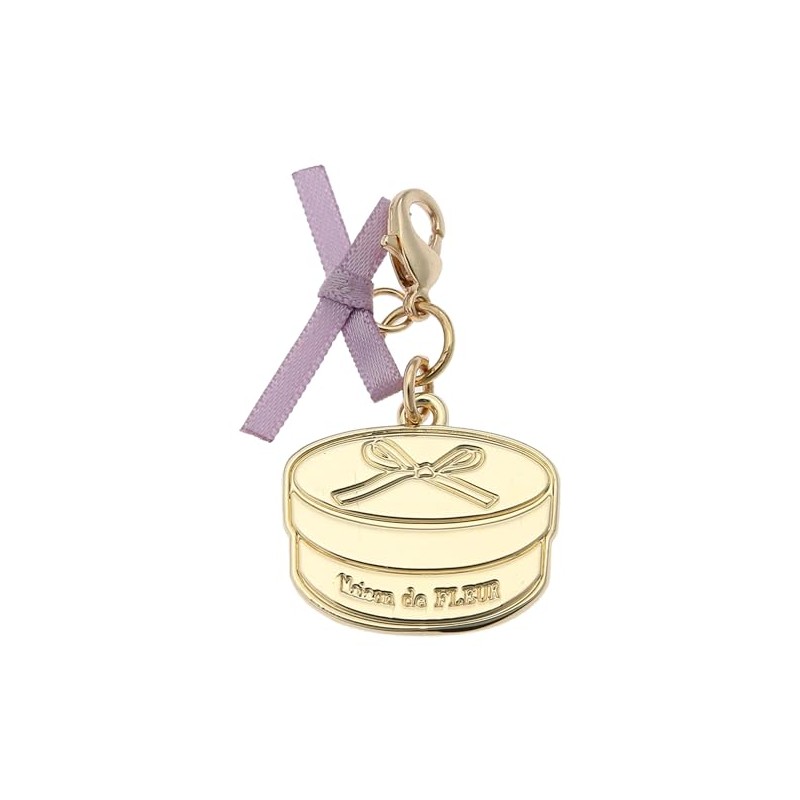 Maison de Fleur 8A42FBJ0400 Women's Charm, Gift Box Charm, Lavender,
