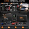 Portable Car Jump Starter with Air Compressor – 5000A Battery