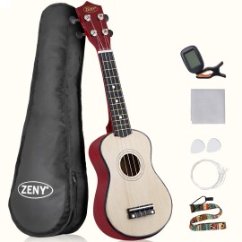 SEGAWE Ukulele for Beginners 21-Inch Wooden Soprano Ukulele Kit Musical Instrument Gift