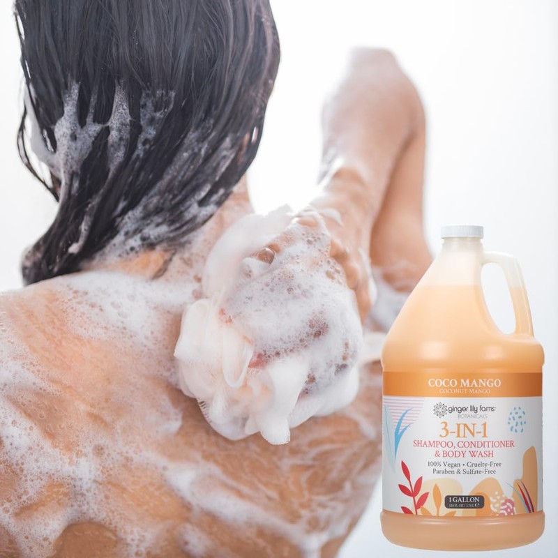 Ginger Lily Farms Botanicals 3-in-1 Shampoo, Conditioner & Body Wash,