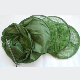 Leadigol 2 Pcs Fishing Cage Basket Collapsible Fishing Bait Trap Net,Fish Net Portable Foldable Panfish Collapsible Mini Size Small Mesh