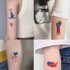 Fourth of July Temporary Tattoos,American Flag Red White and Blue