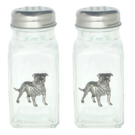 Staffy Salt and Pepper Glass Shakers Screw Top Cutlery for Home, Restaurant, Cafe GSP 346