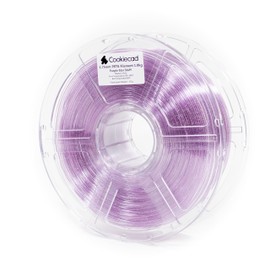 Cookiecad PETG Filament 1.75mm 1kg Glitter Translucent 3D Printer Filament - Purple Star Stuff PETG