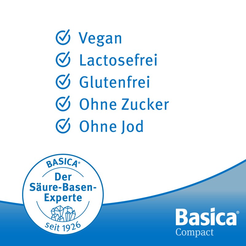 Basica Compact, praktische basische Tabletten für zu Hause und unterwegs,