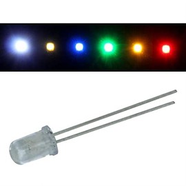 Lumonic 50x Super Bright LEDs Type 5 mm – High Power LEDs for DIY Soldering in Red – Diameter: 5 mm