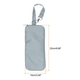 HARFINGTON Umbrellas Bags for Wet Travel Umbrellas 3.9"x8.7" Portable Cover Carry Storage Sleeve for Compact Folding Umbrellas Travel Home Outdoor, Grey