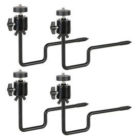 Acuxiaza Pack of 4 Wildlife Camera Mounts, 360° Adjustable Wildlife Camera Tree Screw Mount, Universal Thread Connection 1/4 Inch - 20, Durable Tree Mount for Hunting and Surveillance Camera
