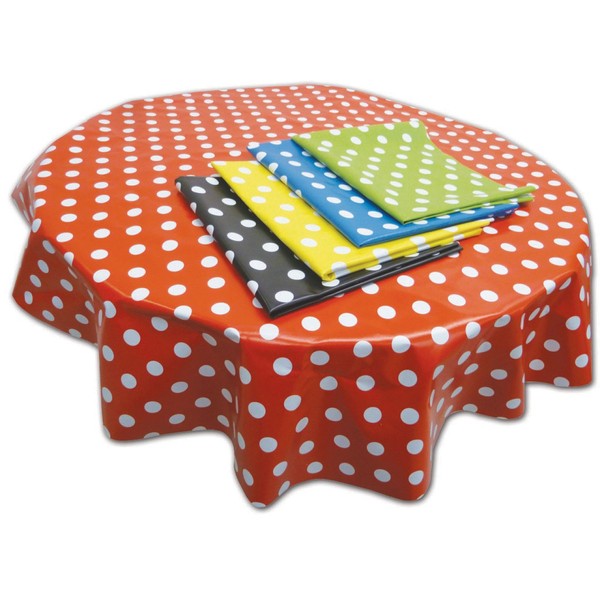 Springboard PVC Circular Tablecloth and Floor Cover - Round Wipe